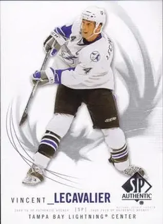 2009-10 SP Authentic #6 - Vincent Lecavalier - Tampa Bay Lightning