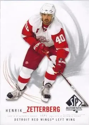 2009-10 SP Authentic #12 - Henrik Zetterberg - Detroit Red Wings