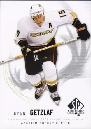 2009-10 SP Authentic #13 - Ryan Getzlaf - Anaheim Ducks