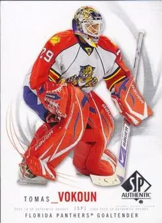 2009-10 SP Authentic #15 - Tomas Vokoun - Florida Panthers