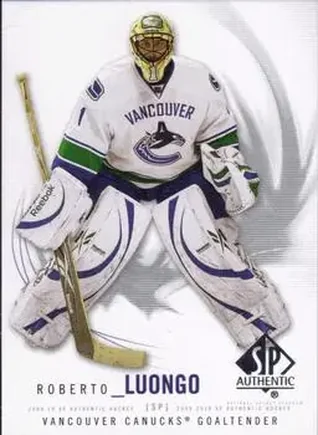 2009-10 SP Authentic #16 - Roberto Luongo - Vancouver Canucks
