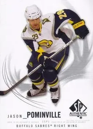 2009-10 SP Authentic #25 - Jason Pominville - Buffalo Sabres