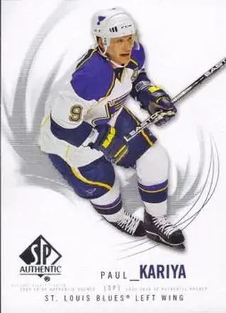 2009-10 SP Authentic #27 - Paul Kariya - St. Louis Blues