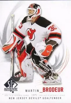 2009-10 SP Authentic #30 - Martin Brodeur - New Jersey Devils