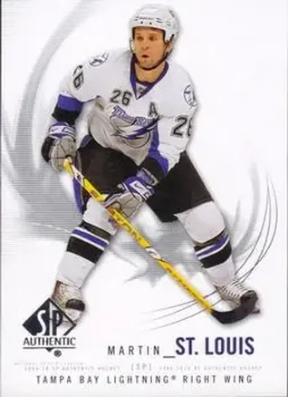 2009-10 SP Authentic #37 - Martin St. Louis - Tampa Bay Lightning