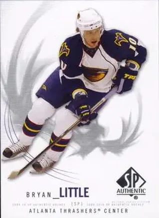 2009-10 SP Authentic #43 - Bryan Little - Atlanta Thrashers