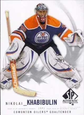 2009-10 SP Authentic #44 - Nikolai Khabibulin - Edmonton Oilers