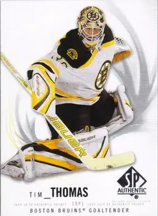2009-10 SP Authentic #51 - Tim Thomas - Boston Bruins