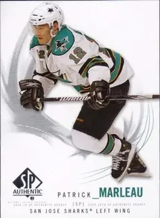 2009-10 SP Authentic #52 - Patrick Marleau - San Jose Sharks