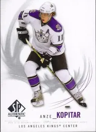 2009-10 SP Authentic #54 - Anze Kopitar - Los Angeles Kings