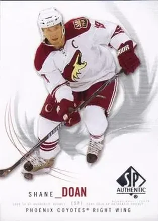 2009-10 SP Authentic #58 - Shane Doan - Phoenix Coyotes