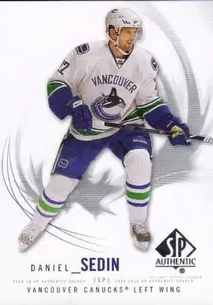 2009-10 SP Authentic #66 - Daniel Sedin - Vancouver Canucks