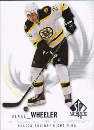 2009-10 SP Authentic #71 - Blake Wheeler - Boston Bruins
