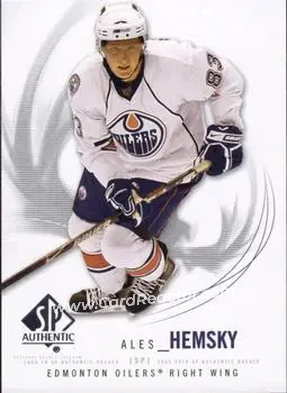 2009-10 SP Authentic #73 - Ales Hemsky - Edmonton Oilers - Front
