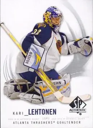 2009-10 SP Authentic #74 - Kari Lehtonen - Atlanta Thrashers