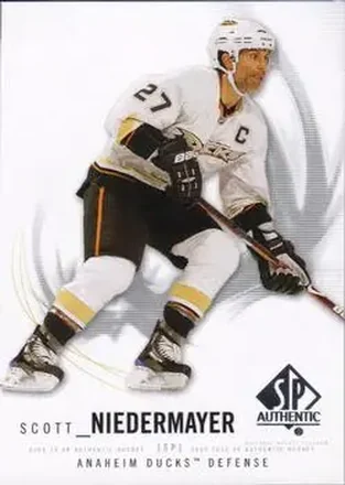 2009-10 SP Authentic #77 - Scott Niedermayer - Anaheim Ducks