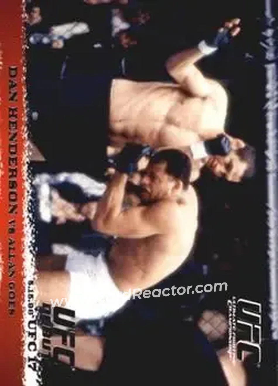 2009 Topps UFC Round 1 #6 - Dan Henderson - Allan Goes RC - Front