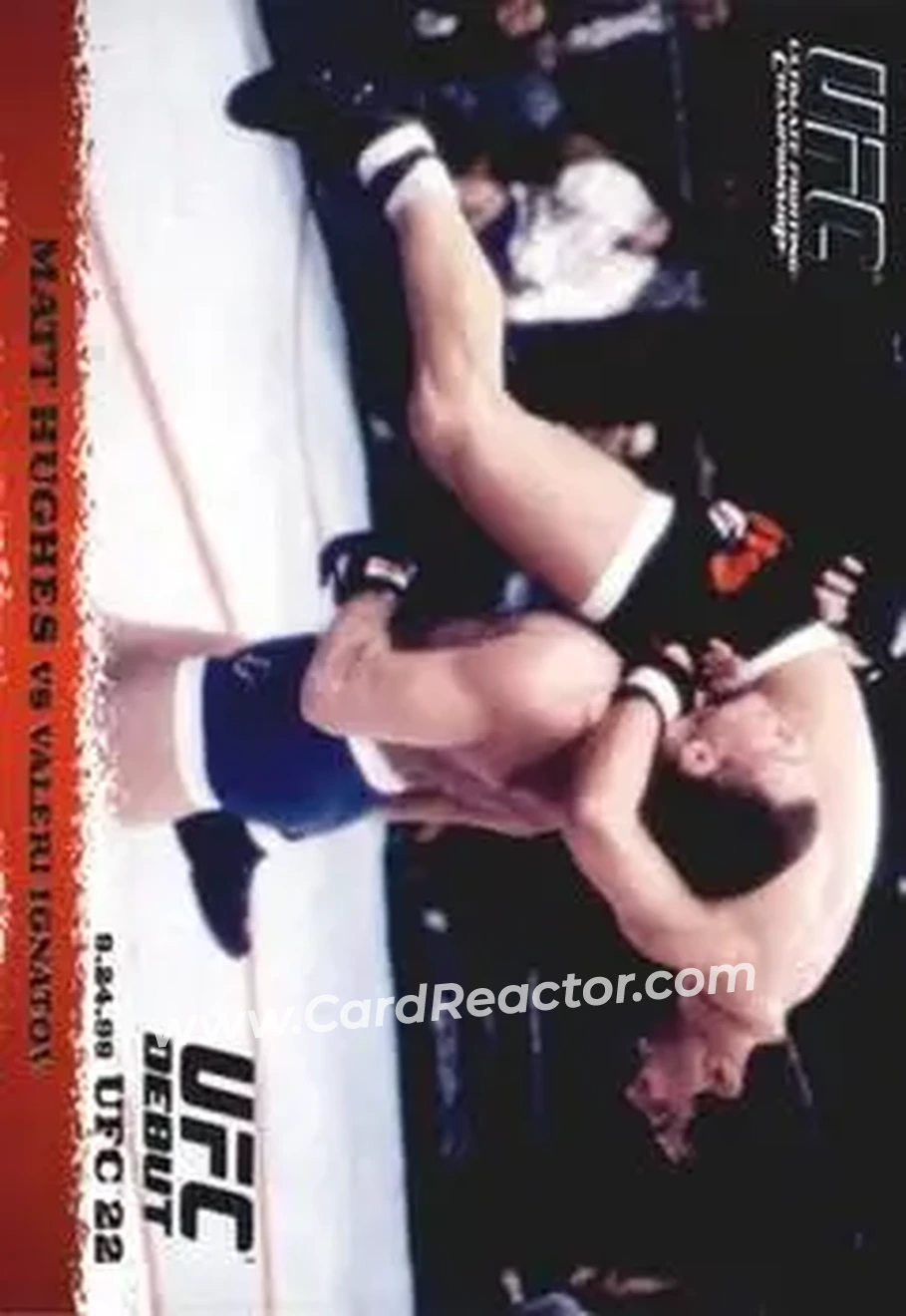2009 Topps UFC Round 1 #8 - Matt Hughes - Valeri Ignatov RC - Front