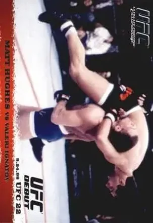 2009 Topps UFC Round 1 #8 - Matt Hughes - Valeri Ignatov RC