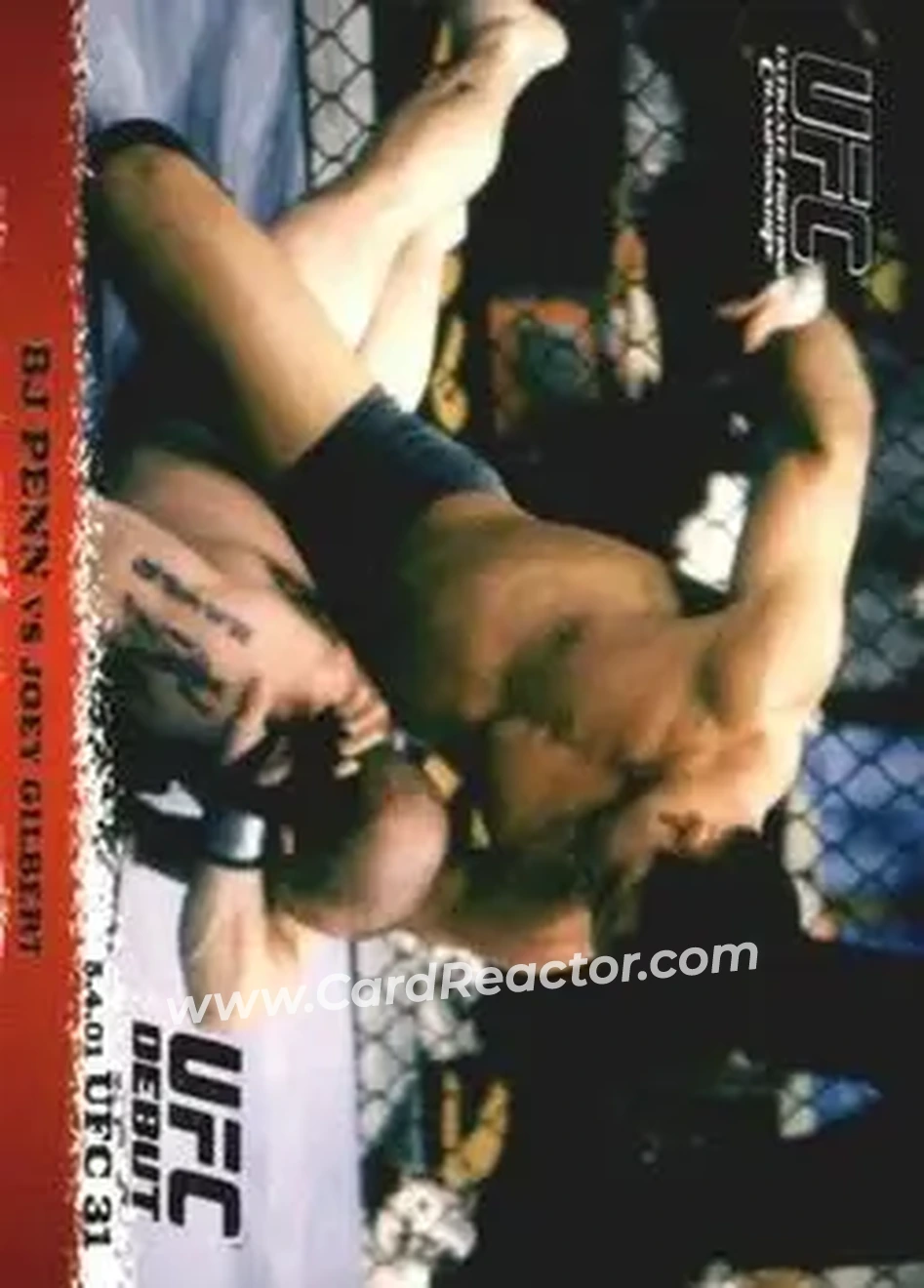 2009 Topps UFC Round 1 #10 - BJ Penn - Joey Gilbert RC - Front