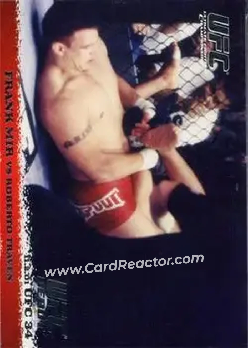 2009 Topps UFC Round 1 #12 - Frank Mir - Roberto Traven RC - Front