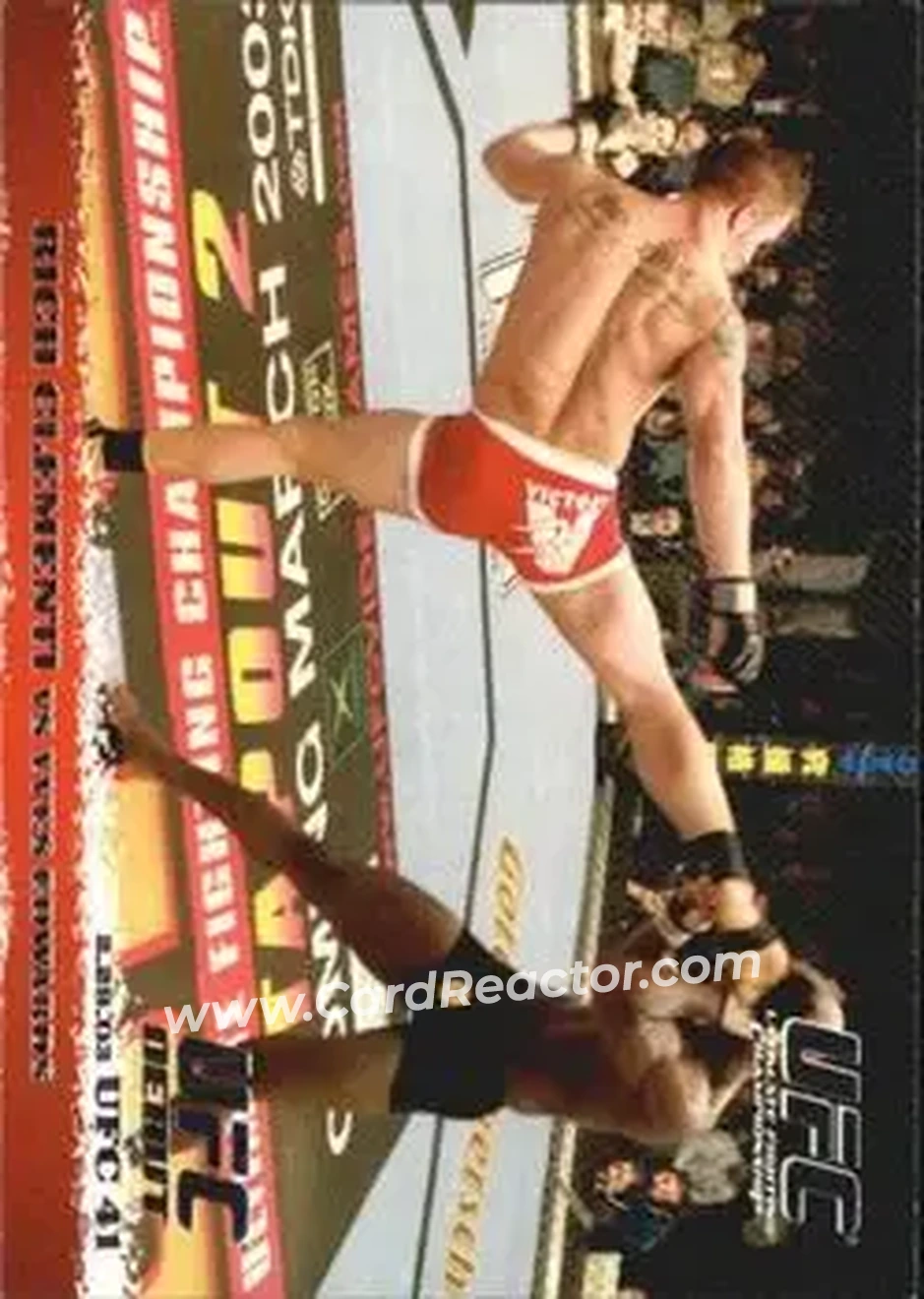2009 Topps UFC Round 1 #13 - Rich Clementi - Yves Edwards RC - Front