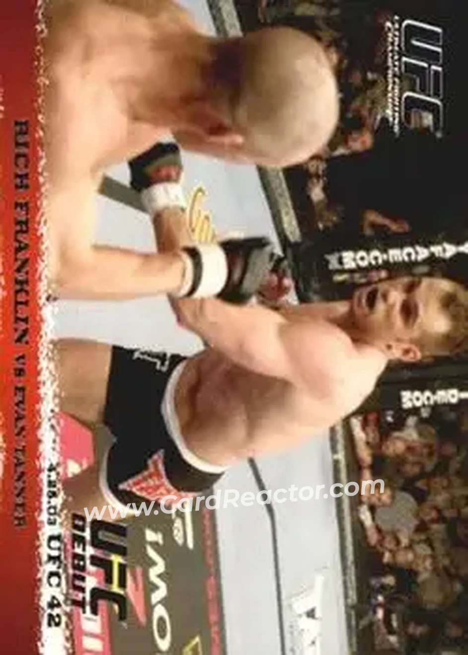 2009 Topps UFC Round 1 #14 - Rich Franklin - Evan Tanner RC - Front