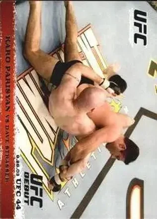 2009 Topps UFC Round 1 #16 Karo Parisyan - Dave Strasser RC