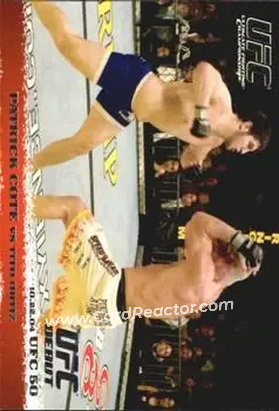 2009 Topps UFC Round 1 #18 - Patrick Cote - Tito Ortiz RC - Front