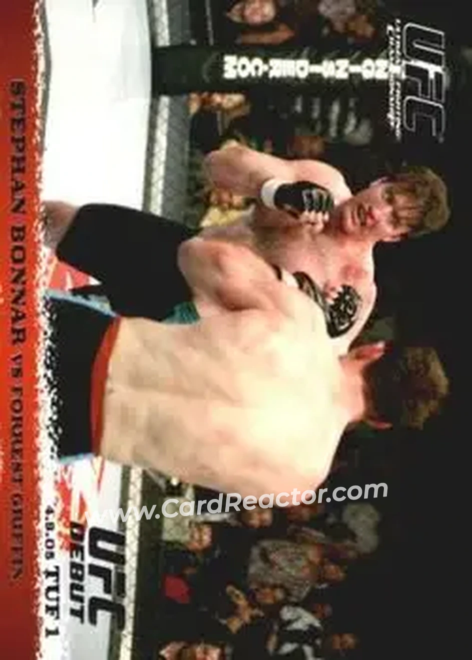 2009 Topps UFC Round 1 #25 - Stephan Bonnar - Forrest Griffin RC - Front