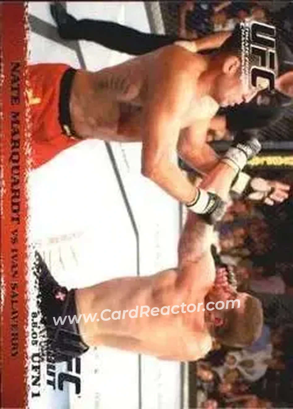2009 Topps UFC Round 1 #27 - Nate Marquardt - Ivan Salaverry RC - Front