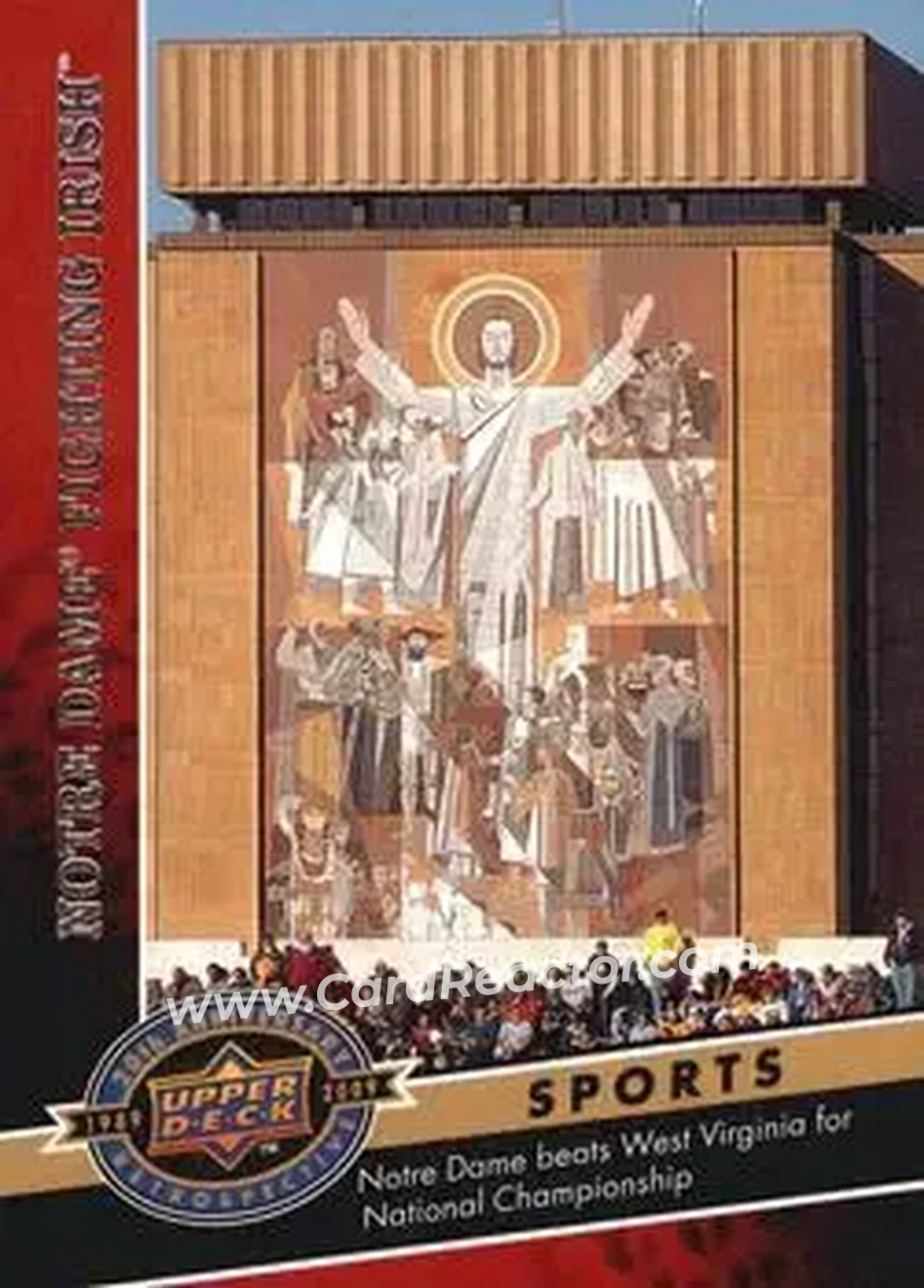 2009 Upper Deck 20th Anniversary #7 - Notre Dame Fighting Irish - Notre Dame Fighting Irish - Front 2009 Upper Deck 20th Anniversary #7 - Notre Dame Fighting Irish - Notre Dame Fighting Irish - Front