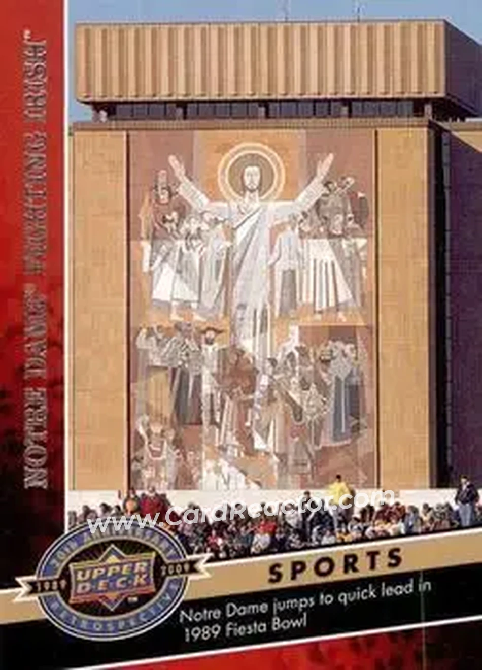 2009 Upper Deck 20th Anniversary #9 - Notre Dame Fighting Irish - Notre Dame Fighting Irish - Front 2009 Upper Deck 20th Anniversary #9 - Notre Dame Fighting Irish - Notre Dame Fighting Irish - Front