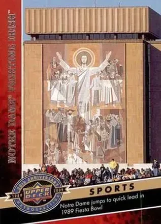 2009 Upper Deck 20th Anniversary #9 - Notre Dame Fighting Irish - Notre Dame Fighting Irish