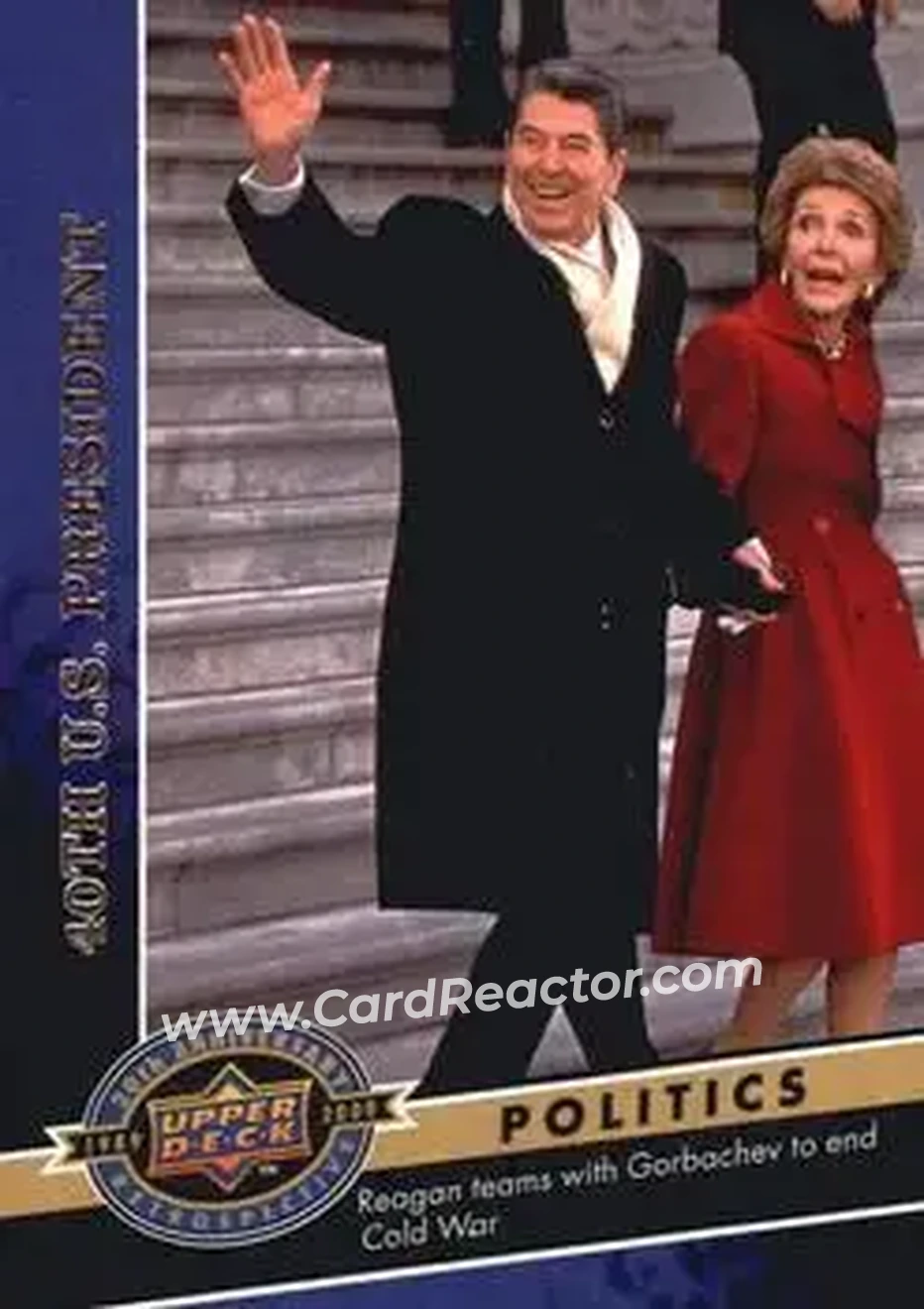2009 Upper Deck 20th Anniversary #22 - 40th U.S. President - Front