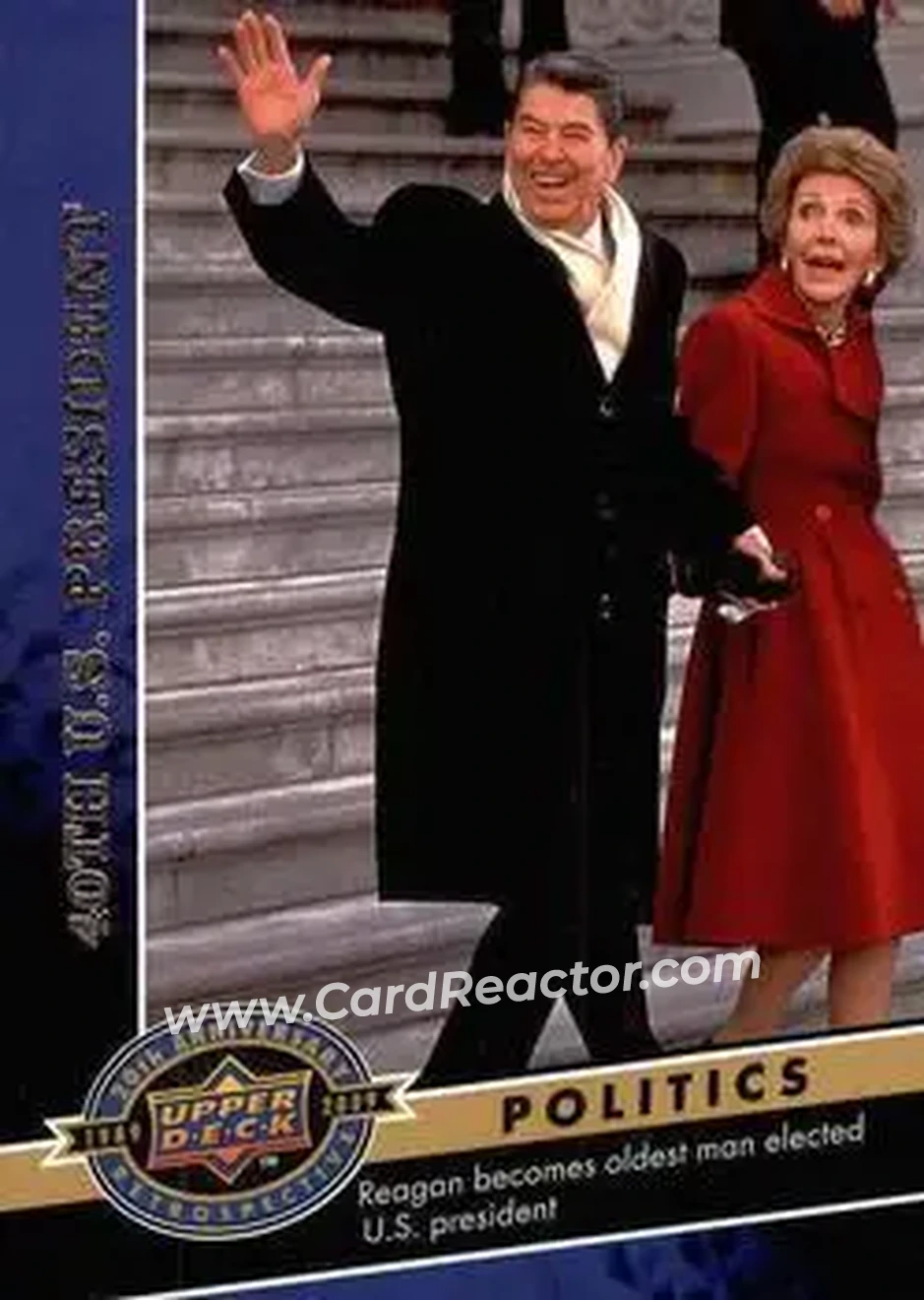 2009 Upper Deck 20th Anniversary #24 - 40th U.S. President - Front