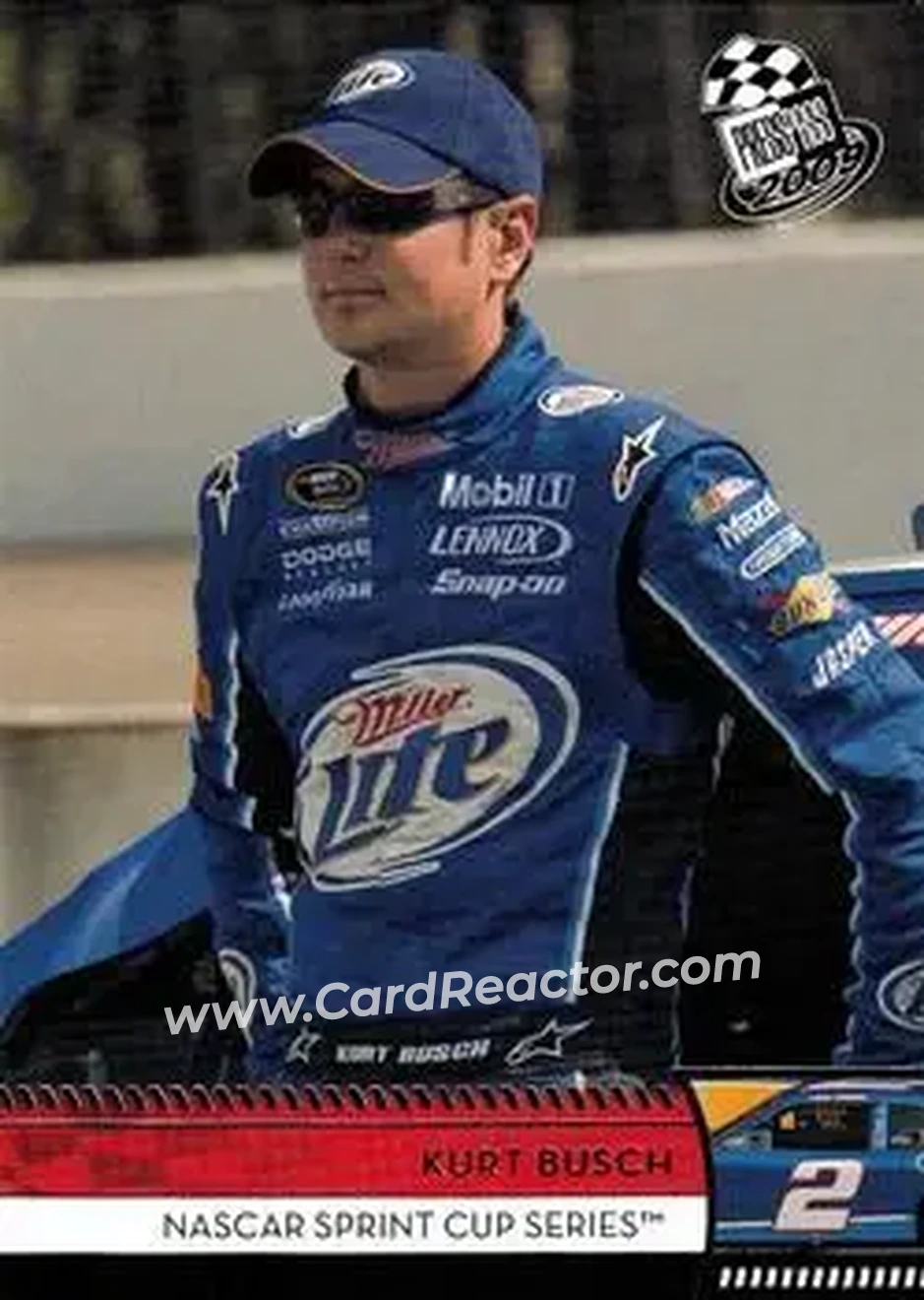 2009 Press Pass #19 - Kurt Busch - Penske Racing South - Front