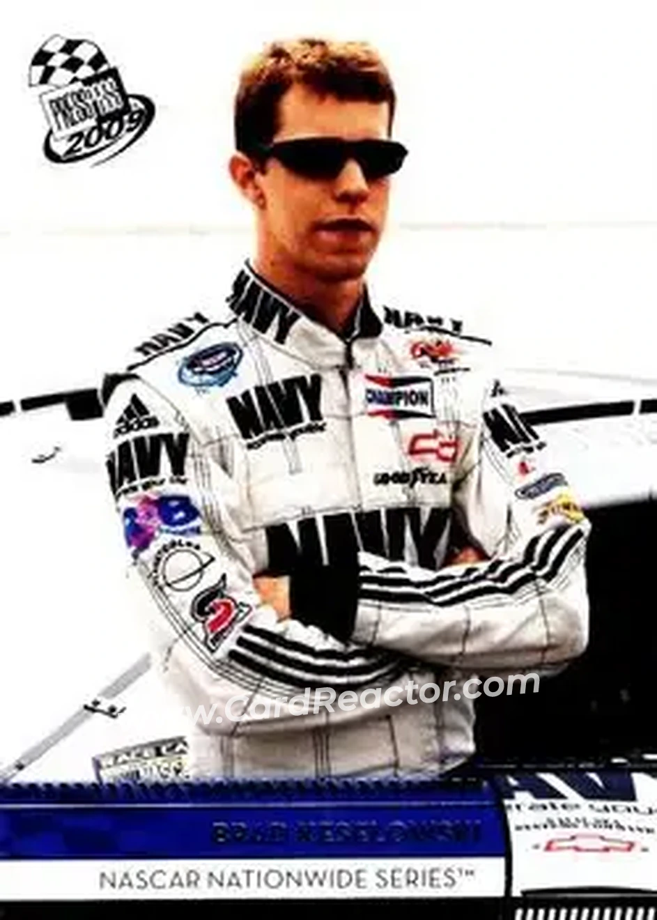 2009 Press Pass #45 - Brad Keselowski - JR Motorsports - Front