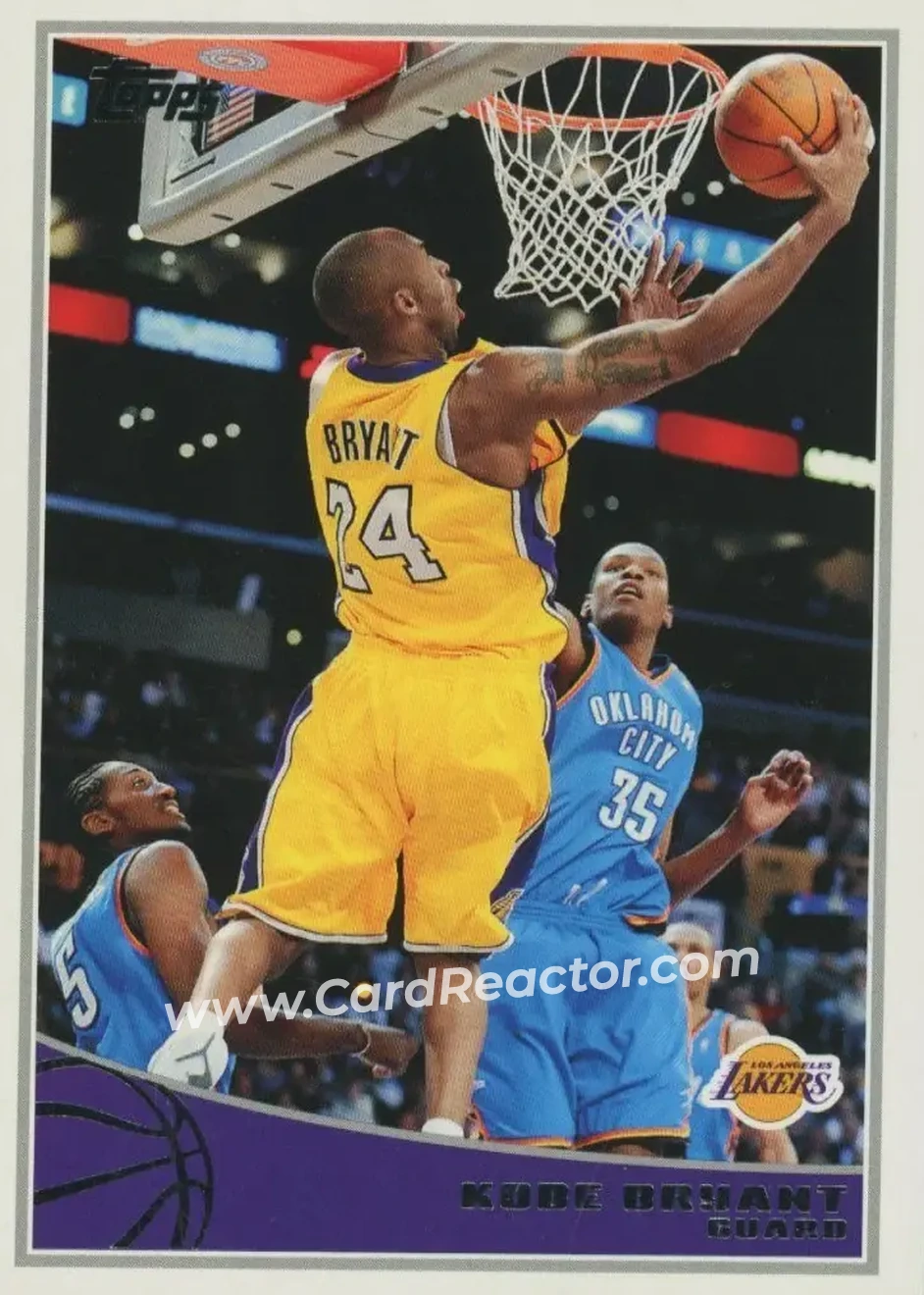 2009-10 Topps #123 - Kobe Bryant - Los Angeles Lakers - Front