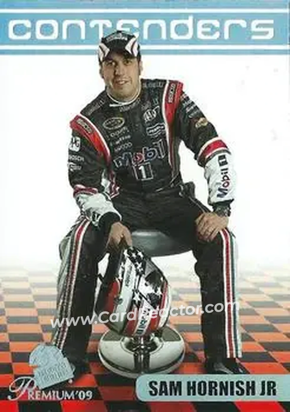 2009 Press Pass Premium #30 - Sam Hornish Jr. - Penske Racing South - Front
