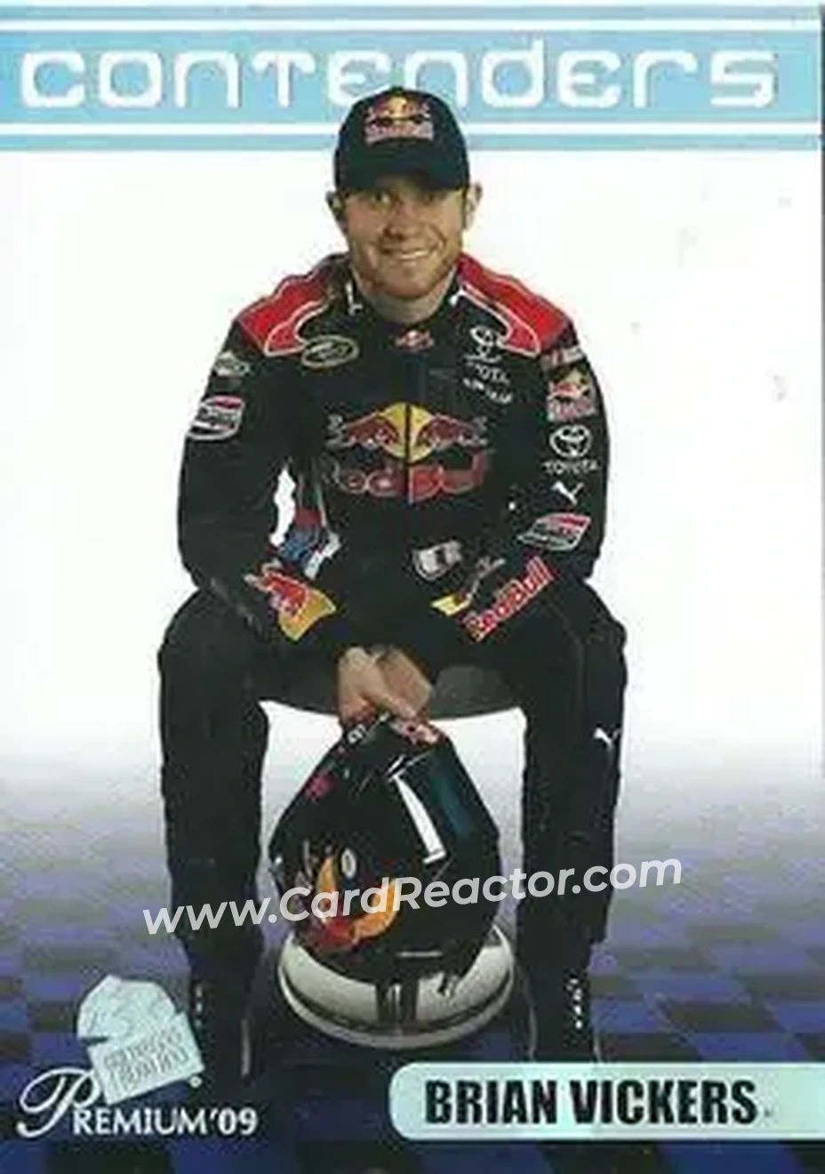 2009 Press Pass Premium #31 - Brian Vickers - Red Bull Racing Team - Front