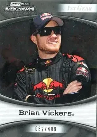 2009 Press Pass Showcase #12 - Brian Vickers - Red Bull Racing Team