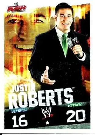 2009 Topps Slam Attax WWE #NNO - Justin Roberts