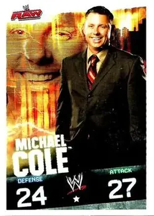 2009 Topps Slam Attax WWE #NNO - Michael Cole