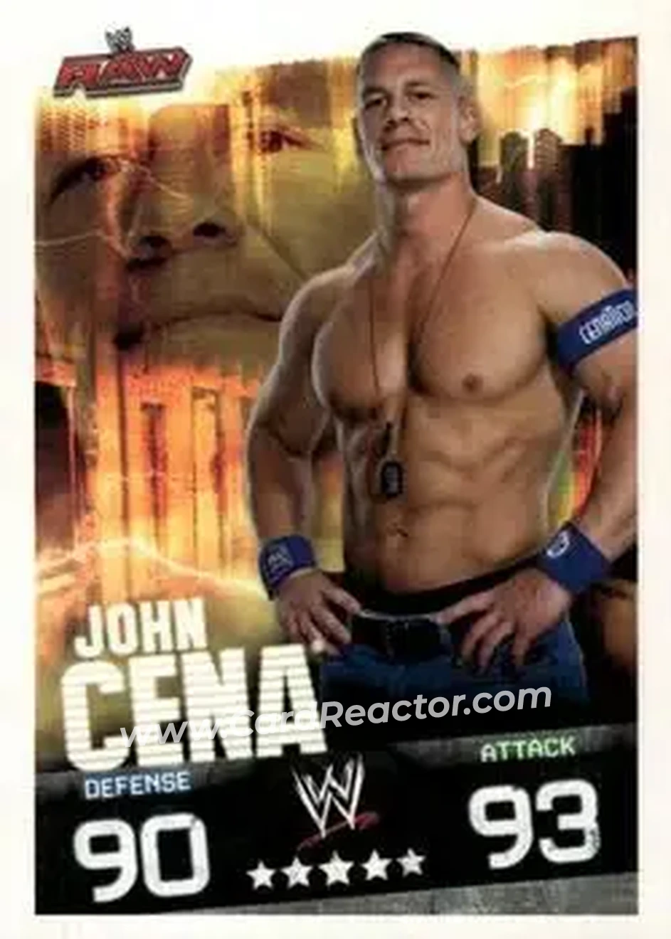 2009 Topps Slam Attax WWE #NNO - John Cena - Front