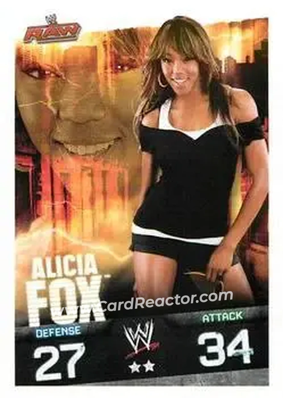 2009 Topps Slam Attax WWE #NNO - Alicia Fox - Front 2009 Topps Slam Attax WWE #NNO - Alicia Fox - Front