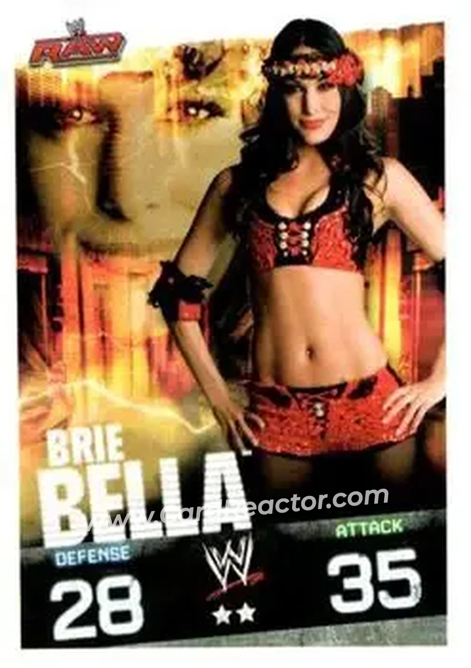 2009 Topps Slam Attax WWE #NNO - Brie Bella - Front