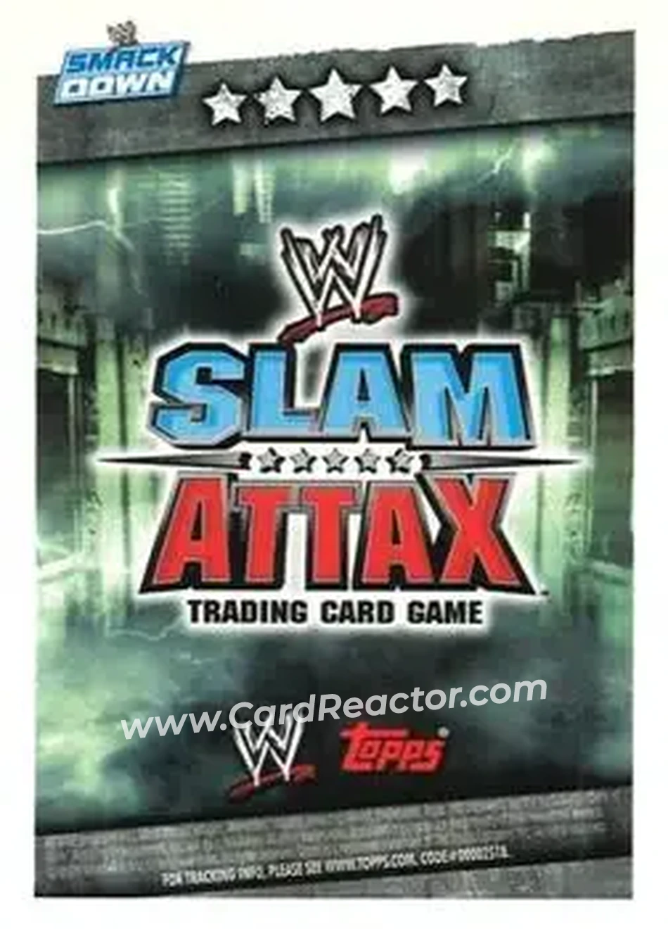 2009 Topps Slam Attax WWE #NNO - The Undertaker - Back