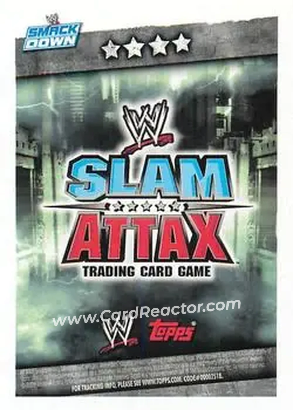 2009 Topps Slam Attax WWE #NNO - Kane - Back