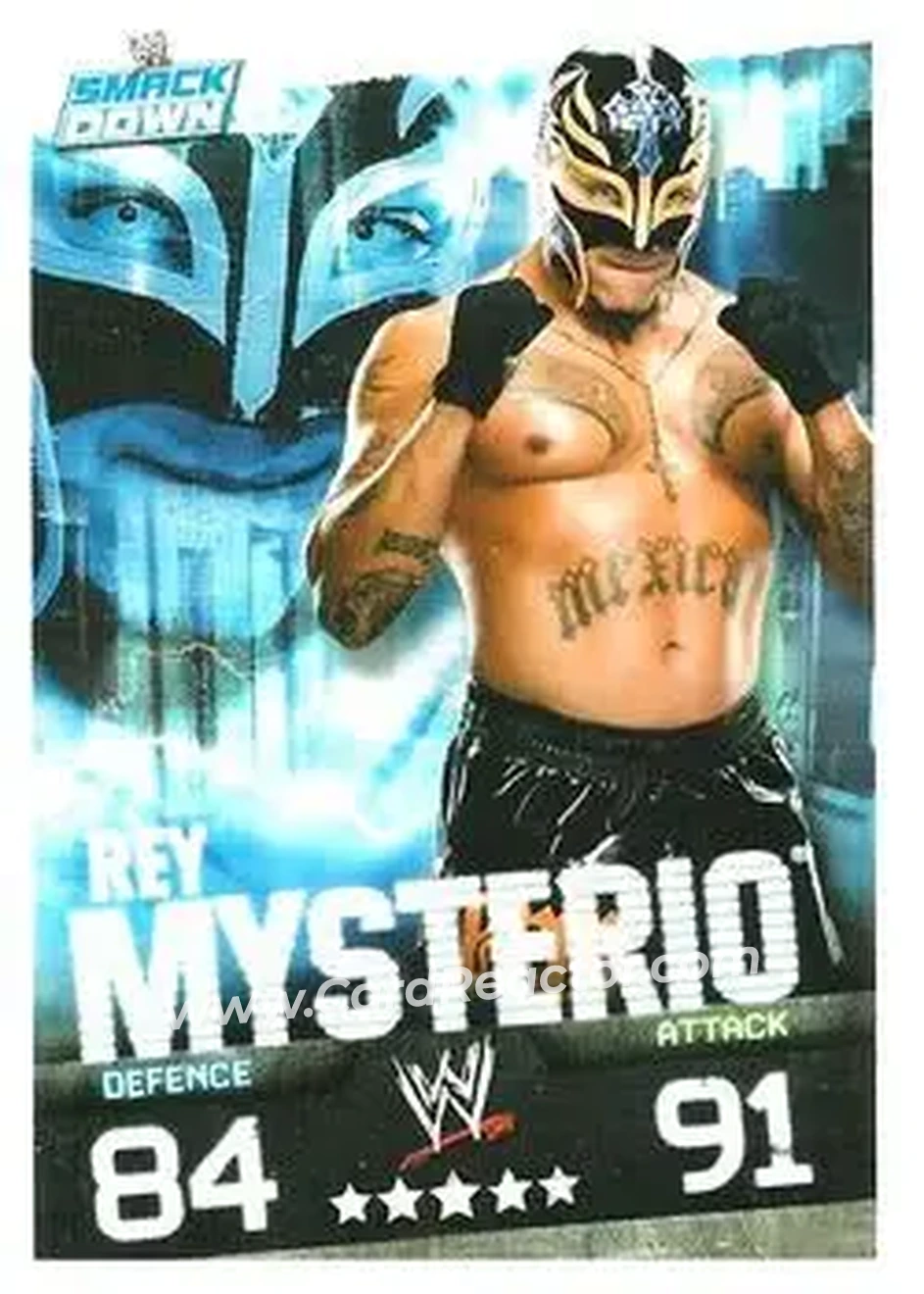 2009 Topps Slam Attax WWE Evolution #NNO - Rey Mysterio - Front 2009 Topps Slam Attax WWE Evolution #NNO - Rey Mysterio - Front